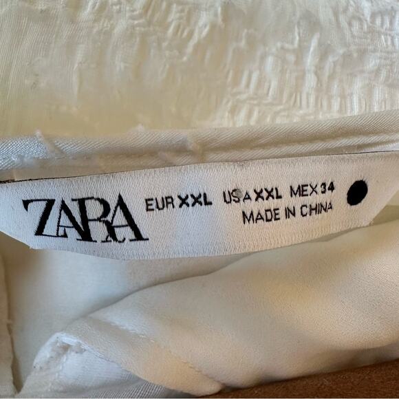 ZARA CROCHET  WHITE EMBROIDERED DRESS MAXI BLOGGERS FAV XXL - Picture 13 of 13